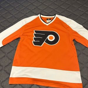 Orange black White Philadelphia Flyers jersey